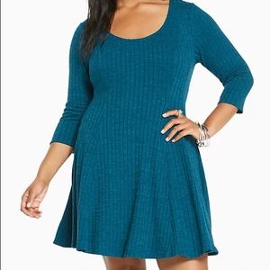 Torrid Ribbed Skater Dress